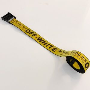 Authentic Off White Industrial Belt - Yellow